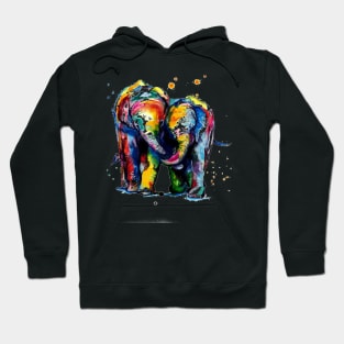 Elephant Colorful Hoodie